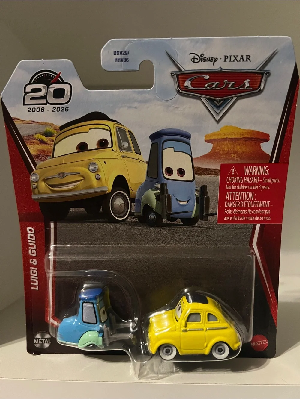 Disney Pixar - Cars - Luigi & Guido 2026 20th Anniversary 1:55 Scale
